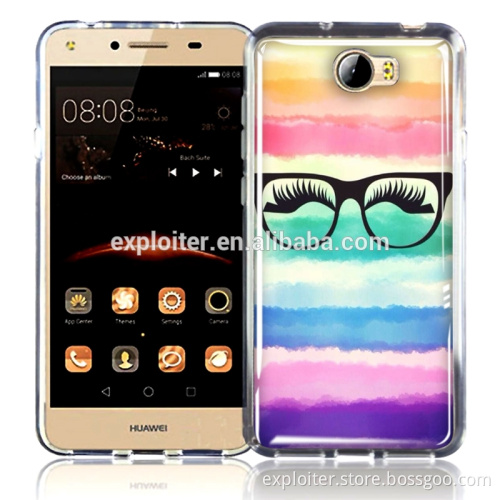 Custom Printed ultra-thin epoxy resin back cover for huawei y5 ii phone cover